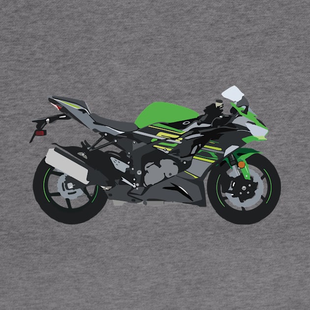 Motorcycle Kawasaki Ninja ZX-6R by WiredDesigns